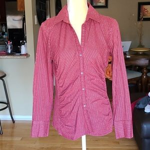 Express Design Studio Stretch Pinstripe Blouse S